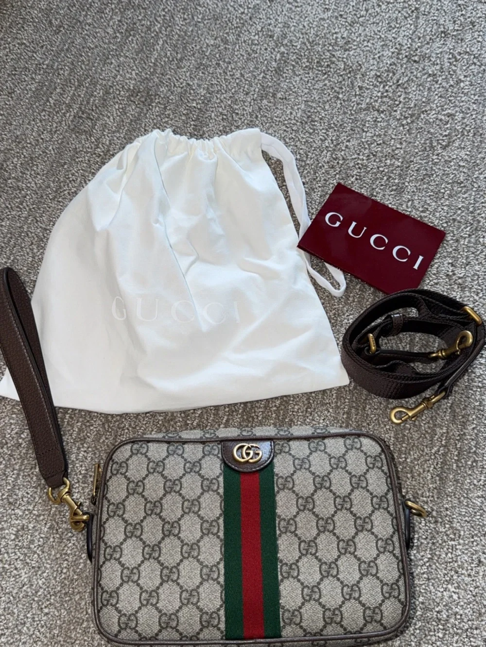 Gucci Ophidia Crossbody Bag – Like New / Full Set